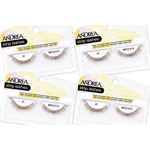 Andrea False Lashes Style 21 - Brown 4 pairs