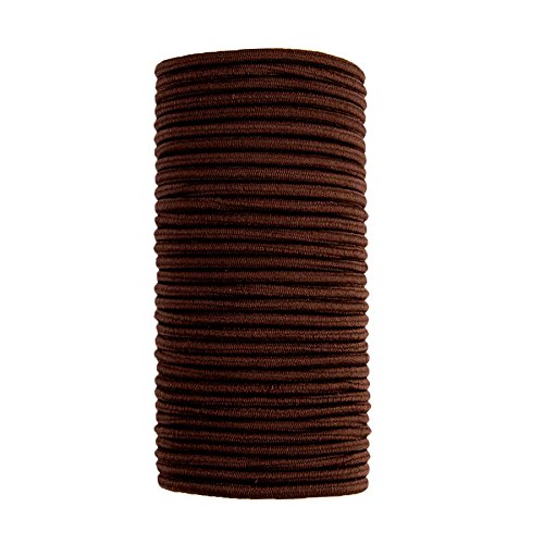 Goody Ouchless Goody Hair Ouchless Women's Hair Braided Elastics 4mm for Medium Hair, Brown, 32 Count (Pack of 2)