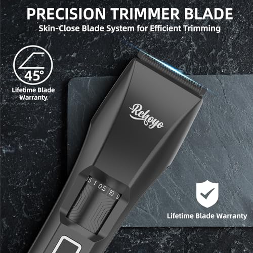 Beard Trimmer for Men Adjustable: Professional Cordless Trimmer with 20-Length Dial ? Waterproof Hair Clippers w/Stainless Steel Blades for Beard, Mustache & Face Grooming ? Gifts for Dad & Him