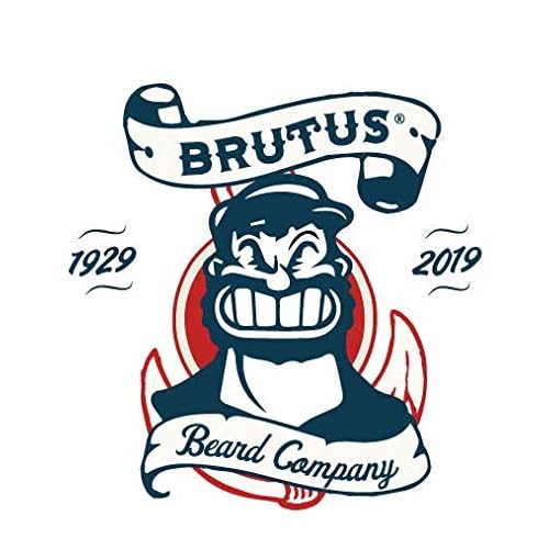 Brutus Beard Balm for Men, Non-Greasy Leave-in Conditioner with Matte Finish, Styling Balm Enriched with Jojoba Oil, Hemp Seed, and Vitamin E, Sandalwood Scent, 2 oz