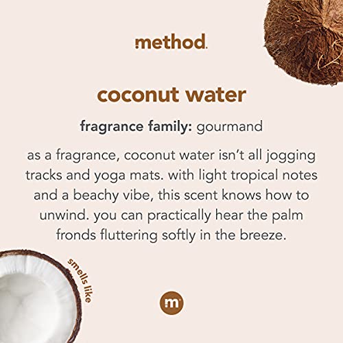 Method Foaming Hand Wash, Coconut Water, 10 ounce (Pack of 3)