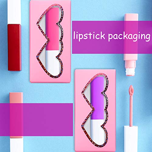 Maitys 60 Pcs Empty Eyelashes Packaging Box and Tray 30 Pieces Empty Eyelash Boxes Pink Lash Packaging Case with 30 Pieces Eyelash Tray False Eyelashes Storage Container