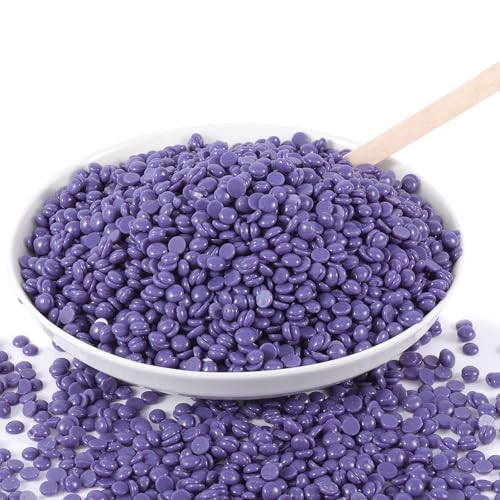 Wax Beads Bulk - 2.5lb Wax Beans Supplies for Esthetician - Professinal Painless Waxing for Face, Upper Lip, Bikini, Leg, Women Natural Melting Kit - Hypoallergenic Hard Wax Beads Bulk