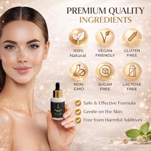 LUXUZ Oligopeptide Facial Serum for Acne Removal, Dark Spot Corrector & Skin Repair ? Post Acne Marks Fading, Glass Skin Brightening Serum with Peptides & Niacinamide ? Non-Comedogenic, 1.0 fl oz