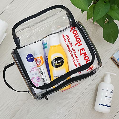 Rough Enough Clear Toiletry Bag For Toiletries Accessories