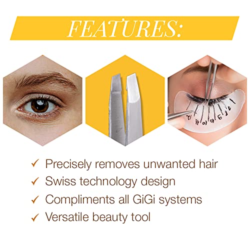 GiGi Slanted Tweezer for Ingrown Hair and Stubble Removal