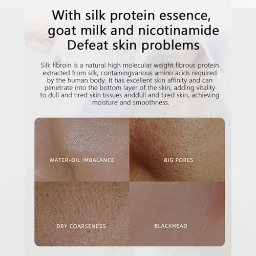 WINFACE Skin soap, strong goat milk aroma, exfoliating soap, facial cleansing, hand washing, bath soap, Add Niacinamide, Goat milk extract, Silk Milk Soap-2.82 oz 2 Count
