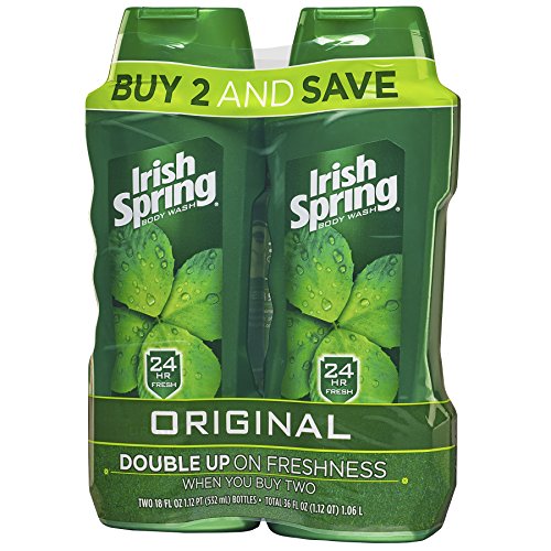 Irish Spring Body Wash for Men, Original- 18 ounce (2 count)