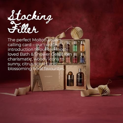Stocking Filler Gift Set - 10 x 1.7 fl. oz. Luxury Scented Body Washes, Christmas Body Care Beauty Gift