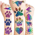 96PCS Cheetah Print Temporary Tattoos Pre-Cut | Jungle Safari Birthday Party Supplies, Cheetah Stickers for Kids Boys Girls, Fun Favors, Decorations, Classroom Prizes & Gifts