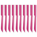 Eyebrow Trimmer, Completely Stainless Steel Eyebrow Razor Shaper for Men and Women, Grooming Shavers(10 pcs/box)