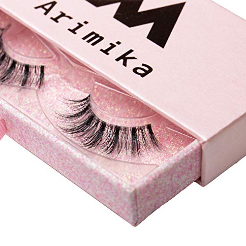 Clear Band Fluffy 3D Mink False Eyelashes- Round Wispy Natural Lashes with a Medium Dramatic Look