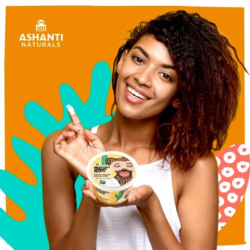 Ashanti Naturals Creamy Yellow Shea Butter Body Butter | Grade A, 100% Natural African Raw Shea Butter for Dry Skin, Face and Hair (8oz)