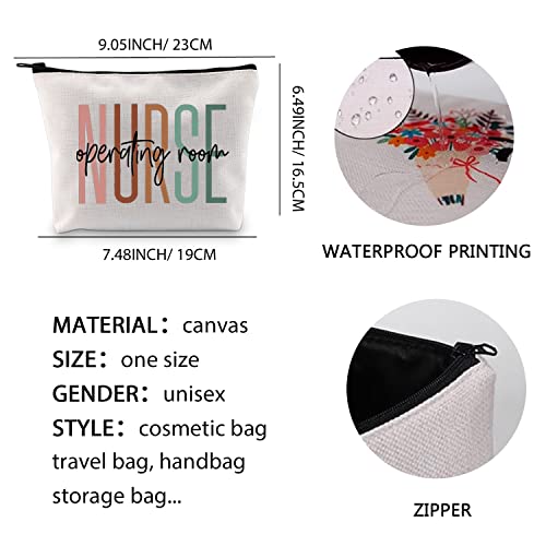 XYANFA Operating Room Nurse Makeup Bag - Cosmetic Bag - White - Waterproof - Cotton and Linen - Female Adult Nurses