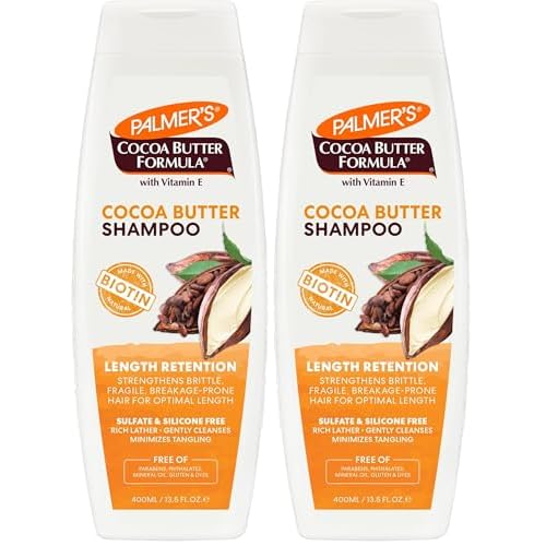 Palmer's, Cocoa Butter Formula Biotin Length Retention Shampoo, 13.5 Fl Oz (Pack of 2)