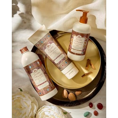 Tesori d'Oriente Shower Cream Gel Womens, Moisturizing Body Wash For Women, Travel Size Body Gel with Skin Care Essentials-250 Ml-8.45us Fl Oz-[Italian Import ]-(Byzantium)