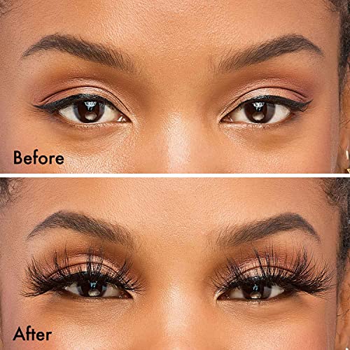 i-ENVY Luxury Mink Collection False Eyelashes 100% Real Mink Glamorous Eye Look Lashes Maximum Fluffiness 3D Multi-Curl Angle (3 Pack)