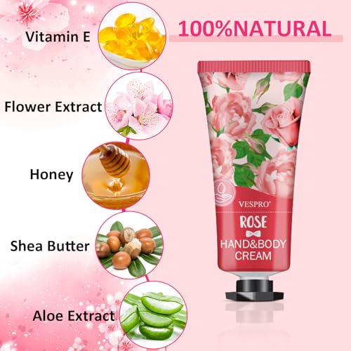 182 Pack Hand Cream Set, Mothers Day Gifts, Hand Lotion for Easter Basket Stuffers, Thank You Gifts, Bridesmaid Gifts, Birthday Gifts and Small Gifts, Hand Lotion Travel Size for Dry Cracked Hands