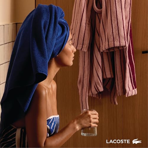 Lacoste Heritage 100% Supima Cotton Wash Cloth, Aloe, 13" x 13" ? Highly Absorbent & Quick Drying, Premium Super Soft Bath Towel, Bathroom Essential, Gift for All Occasions, Machine Washable