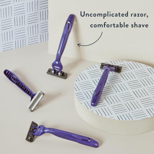 Harry's Men's Disposable Razors, 3-Blade Razors with Lubricating Strip and Pivoting Head, 4 Count (Pack of 3)