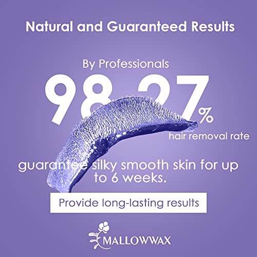 Hard Wax Beads, Wax Beans for Hair Removal, Natural Lavender, Stripless, Coarse Body Hair Specific - Ideal for Bikini, Brazilian, Legs, Underarms, Chest, 16 Ounce
