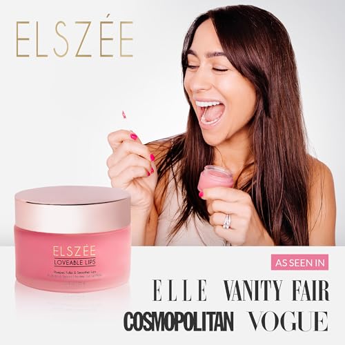 ELSZ?E Loveable Lips | Lip Mask with Hyaluronic Acid | Smooth, Volumize and Hydrate Dry Lips | Day & Night Treatment