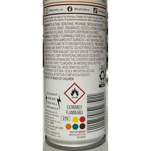Batiste Instant Hair Refresher Dry Shampoo, Tropical Exotic Coconut, Refreshes Hair Without Drying Out, 3.81 oz (Pack of 2)
