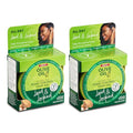 ORS Olive Oil Edge Control Hair Gel with Sweet Almond Oil for Strengthening 2.2 Ounces (Pack of 2)