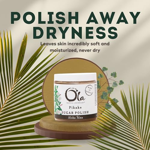 Ola Tropical Apothecary Pikake Sugar Polish with Pure Tropical Oils and Plant Extracts - 11.6 Oz