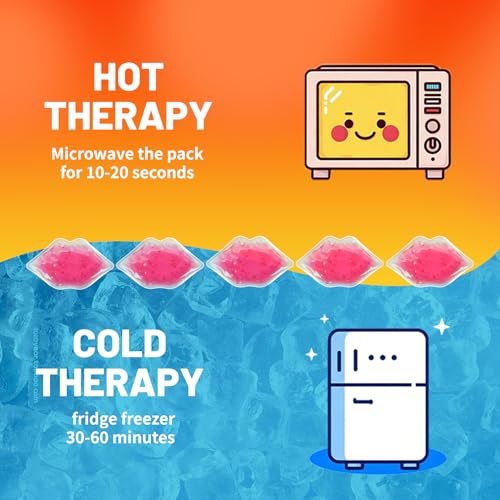 Lip Masks, Lip Shape Gel Ice Pack, Gel Ice Pack for Lip Filler After Care, Reusable Hot Compress, Lip Care Pad for Reduce Swelling(30 pcs)