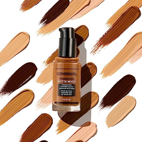 COVERGIRL TruBlend Matte Made Liquid Foundation, Deep Bronze, 1 Fl Oz (Pack of 2)