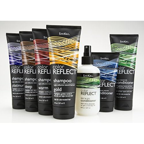 Shikai Color Reflect Platinum Shampoo, 8-Ounce Tubes (Pack of 3)