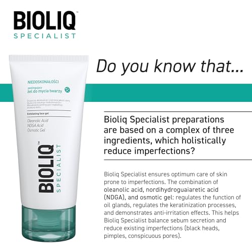 Bioliq - Specialist Exfoliating Face Gel - with Microparticles, Nourishing Extracts, and Gentle Exfoliation - Smooth, Refreshed Skin - 125ml