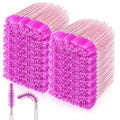 Skylety 1000 Pcs Disposable Mascara Wands Bulk Mascara Eyelash Brush Makeup Applicator Eyelash Wands for Eye Lash Extension, Eyebrow Comb, 3.9 x 0.2 x 0.3 Inch (Purplish Red)