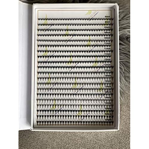 LASH BY HOLLY PRE-MADE HAND MADE LASH FANS- MIX LENGTHS 9-15MM. 600 FANS/TRAY FOR 3D, 4D, 5D, 6D, 7D, 8D. 500 FANS/TRAY FOR 10D (7D)