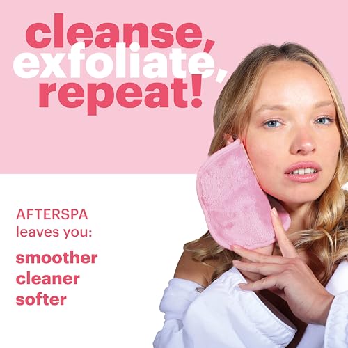 Reusable Makeup Remover Pads by Afterspa, Face Towels, Mini Eye Makeup Remover Wipes, Vegan, Cruelty Free, Small, Pack of 12