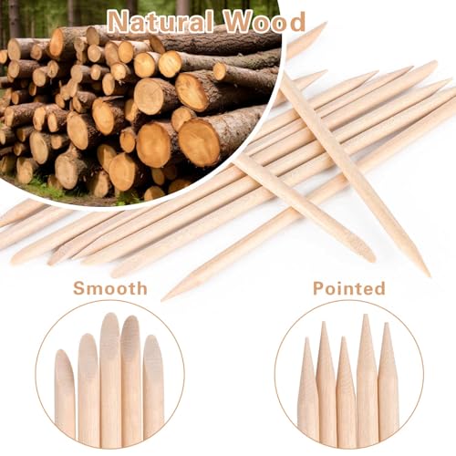 600Pcs Eyebrow Wooden Wax Sticks Lip Nose Small Waxing Applicator Sticks, Wax Spatulas for Hair Removal and Smooth Skin Use