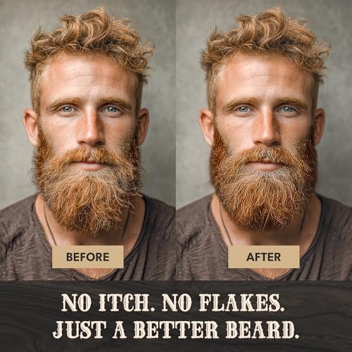 Beef Tallow Beard Butter for Men - 4oz - Hydrating Sandalwood Beard and Skin Balm with Shea Butter - Deeply Moisturizing Tallow