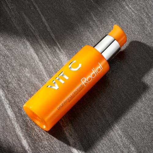 Rodial Vit C Brightening Cleanser 4.6 fl oz - Daily Gel Facial Cleanser with Vitamin C, Glycolic & Lactic Acids for Smoother, Firmer, More Radiant Skin