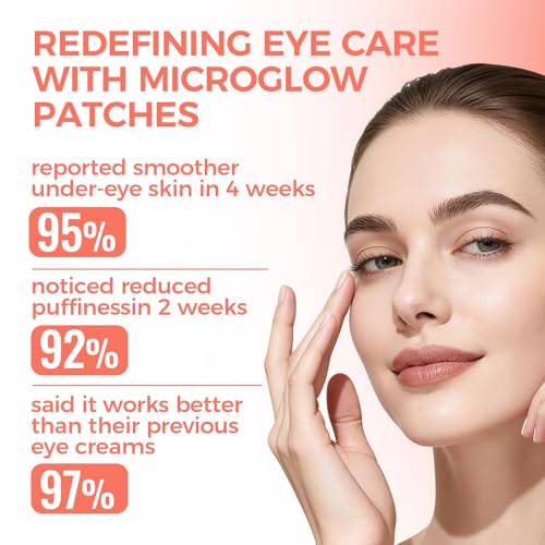 Eye Patches With Caffeine & Hyaluronic Acid,Helps Reduce Look Of Dark Circles, Puffiness & Fine Lines,Deep Hydrating Anti-Wrinkle Eye Pads, 2BOX(6 Pack)