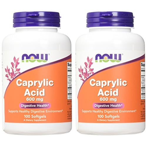Now Foods, Caprylic Acid, 100 sgels (Pack of 2)