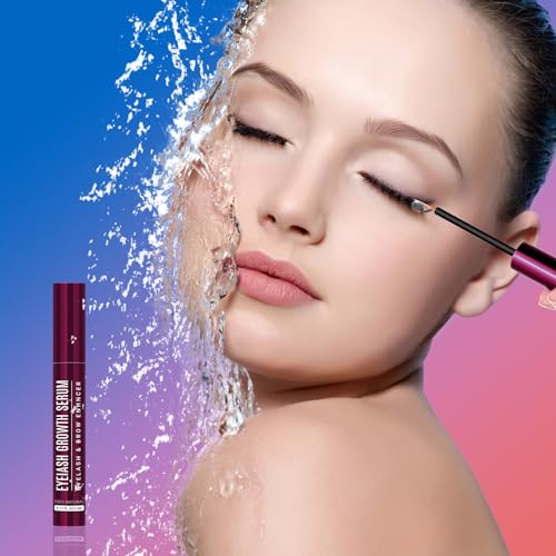 Lash Serum, Eyelash Growth Serum - 5ML Nourishing Formula for Longer, Thicker Eyebrow Lashes Brows | Effective Lash Enhancer, Strengthens Conditions (0.17 FL.OZ)
