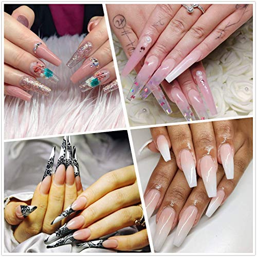 Makartt Poly Nail Gel Kit, Clear Pink Fall Winter Nail Gel Kit Poly Nail Extension Gel Nail Enhancement Set Bundle With Clear Blooming Gel?15ml UV LED Soak Off Nail Art Polish