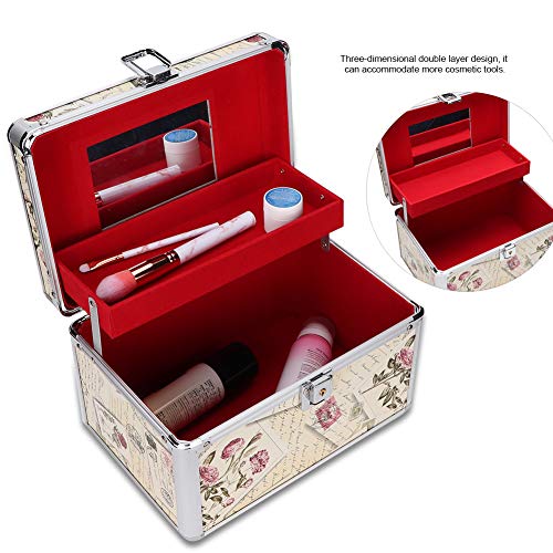 YUYTE Case Makeup Case Makeup Storage Case Makeup Organizer Case Empty Storage case, portable storage box for makeup artist/beautician