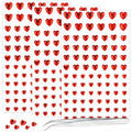 264Pcs Heart Face Gems Love Gems, Self-Adhesive Face Jewels Rhinestones 5/7/10 mm DIY Face Gems Stick on, Valentine Makeup Gems Rave Accessories for Face Eyes Hair Makeup Body, Crafts (red)