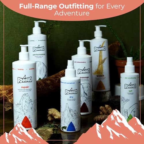Rhino Skin Solutions Repair Cream - Soothing Relief for Dry, Cracked Skin, Ideal for Climbers, Athletes & MMA | Cooling, Made in Oregon, Fast Healing for Sore Skin, Muscles & Joints (16 fl oz)