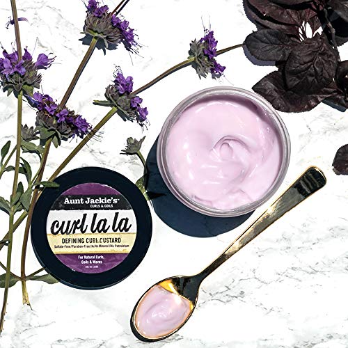 Aunt Jackie's Curl La La, Lightweight Curl Defining Custard, Enriched with Shea Butter & Olive Oil, Basic, 15 Ounce (Pack of 3)