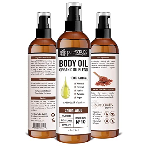 pureSCRUBS Sandalwood Body Scrub + Sandalwood Body Oil Bundle