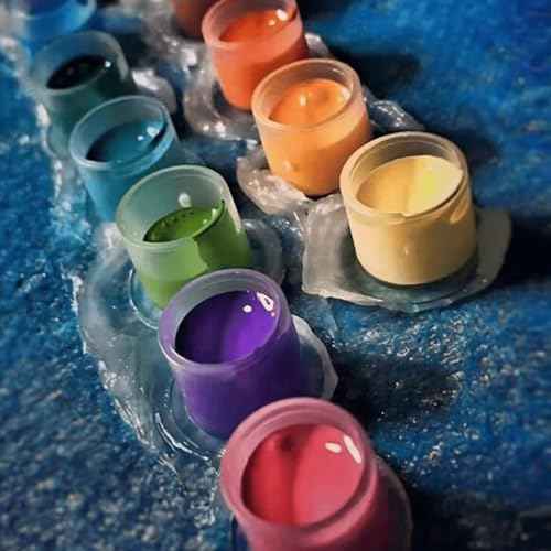Ink Caps Cups, Urknall 1000pcs Ink Caps with Base #17mm Large Tattoo Ink Cups Tattoo Caps for Ink Tattoo Ink Cups Pigment Cups Tattoo Plastic Cap(#17MM)