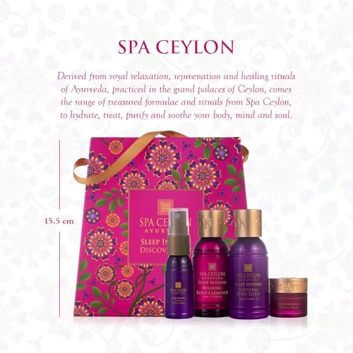 SPA CEYLON Sleep Intense Discovery Set | Ayurvedic Spa Kit for prepare for Sleep | Spa Set